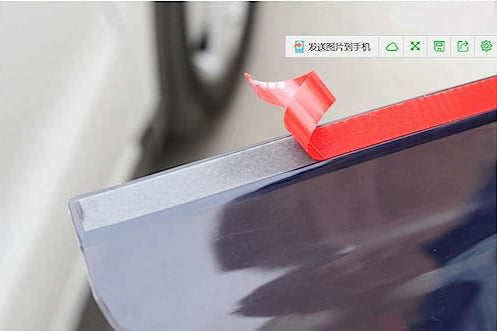 Black Tinted Car Side Mirror Rain Guard Visor (Set Of 2pcs Without Outer Packaging)