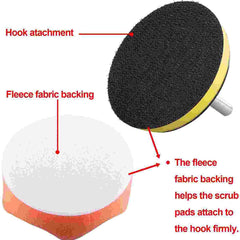 31pcs Buffing Pads Polishing Mop Car Wheel Buffer Polisher Kit Drill Attachment
