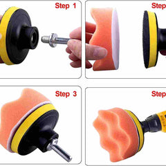 31pcs Buffing Pads Polishing Mop Car Wheel Buffer Polisher Kit Drill Attachment