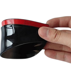 Black Tinted Car Side Mirror Rain Guard Visor (Set Of 2pcs Without Outer Packaging)