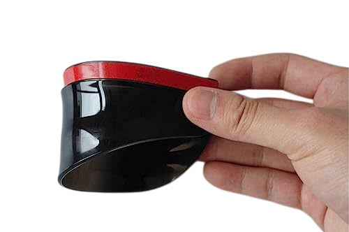 Black Tinted Car Side Mirror Rain Guard Visor (Set Of 2pcs)