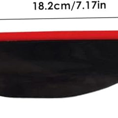 Black Tinted Car Side Mirror Rain Guard Visor (Set Of 2pcs)