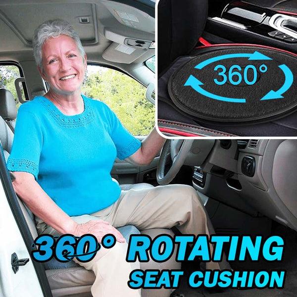 Beige 360 Rotating Seat Cushion, Portable Memory Foam Auto Swivel Anti-Slip Seat Disc Fit Car Vehicle Sport Seat Space, Easy Movement to Enter/Exit