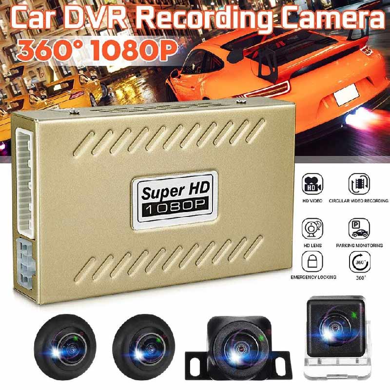 360 Degree Bird View Panoramic System Seamless Waterproof 2D Starlight Night Vision Camera Car Universal Parking