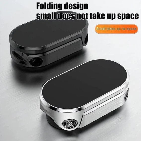 360 DEGREE ROTATING MAGNETIC CAR PHONE HOLDER | METAL FOLDING CAR PHONE HOLDER | NEW ALLOY FOLDING MAGNETIC CAR PHONE HOLDER (PACK OF 1)
