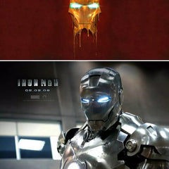 3D Metal Iron Robot Mask Car Emblem Stickers Logo Avengers Car Styling Decals Exterior Accessories