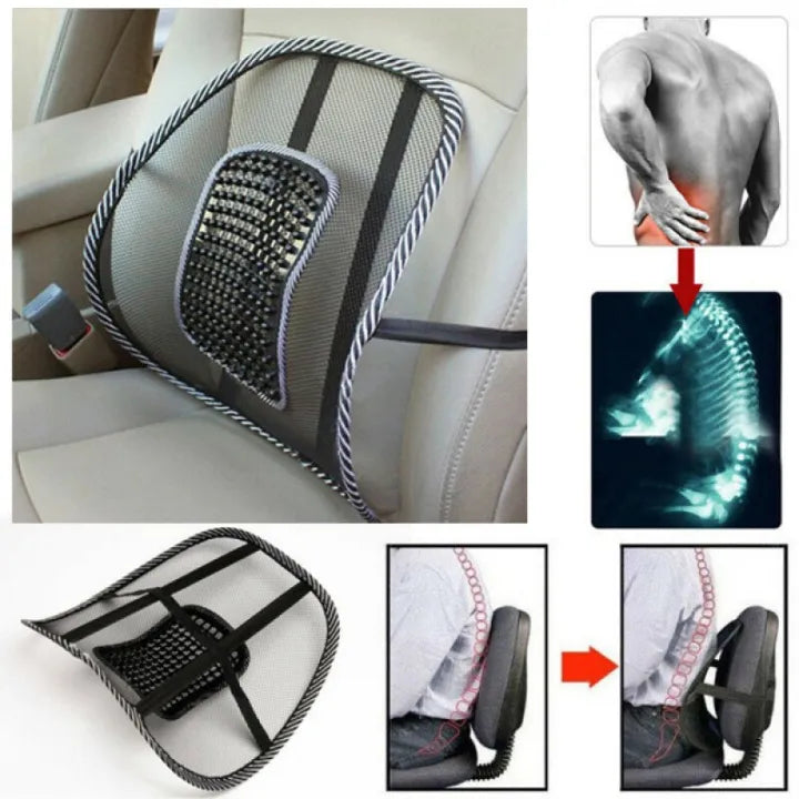 1 Pc Universal Car Seat Back Support Massage Chair Pillow Waist Support Lumbar Fan Pad Car Seat Cushion Home office