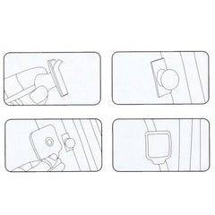 3R-2130 Car Interior Adjustable Wide Angle Rear View Blind Spot Mirror