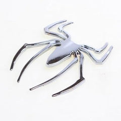 Spider Emblems Badges Sticker, Metal Chrome Auto Badges, Cool Spider Logo Car Body Sticker, Universal Car Decoration Automotive Decals for Scratch Cover, Fit Most Vehicles-Red