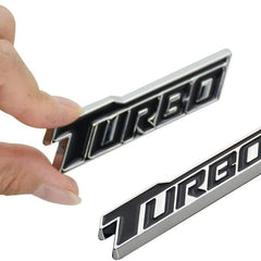 Car 3D One TURBO Logo Aluminium Alloy Metal Emblem Badge Sticker Decal