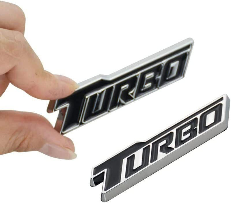 Car 3D One TURBO Logo Aluminium Alloy Metal Emblem Badge Sticker Decal