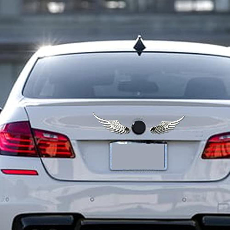 1 Pair 3D Angel Sticker Car Sticker Metal Style Decorative Car Stickers Car Styling Accessory