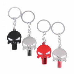 PUNISHER 3D Logo Emblem Metal Keychain For Gen Z, Travellers, Office, Bikes, Cycles And Cars