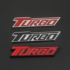 Car 3D One TURBO Logo Aluminium Alloy Metal Emblem Badge Sticker Decal