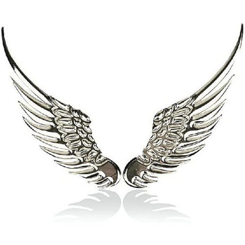 1 Pair 3D Angel Sticker Car Sticker Metal Style Decorative Car Stickers Car Styling Accessory