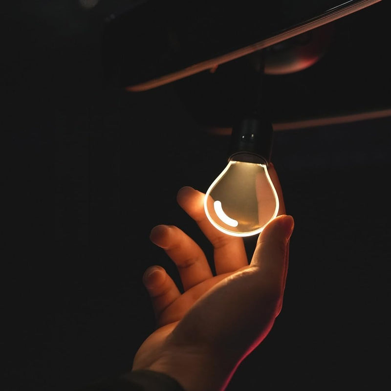 Hanging Car Interior Light – Soft Glow LED Bulb With Touch Switch, USB Rechargeable Night Lamp, Minimalist Pendant Style For Car Interior