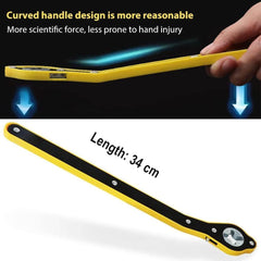 Car Tyre Jack Ratchet Wrench 360° Labor Saving Handle For Scissor Jack & Tire Change