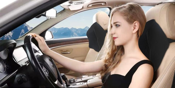 1 Pc Memory Foam Car Neck Pillow – Ergonomic Headrest Support