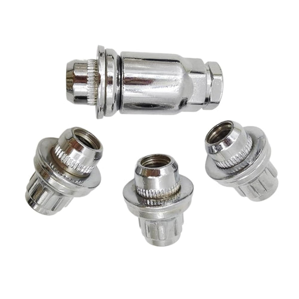4cs M12 Wheel Locking Alloy Nuts Lug Bolts Security Tapered