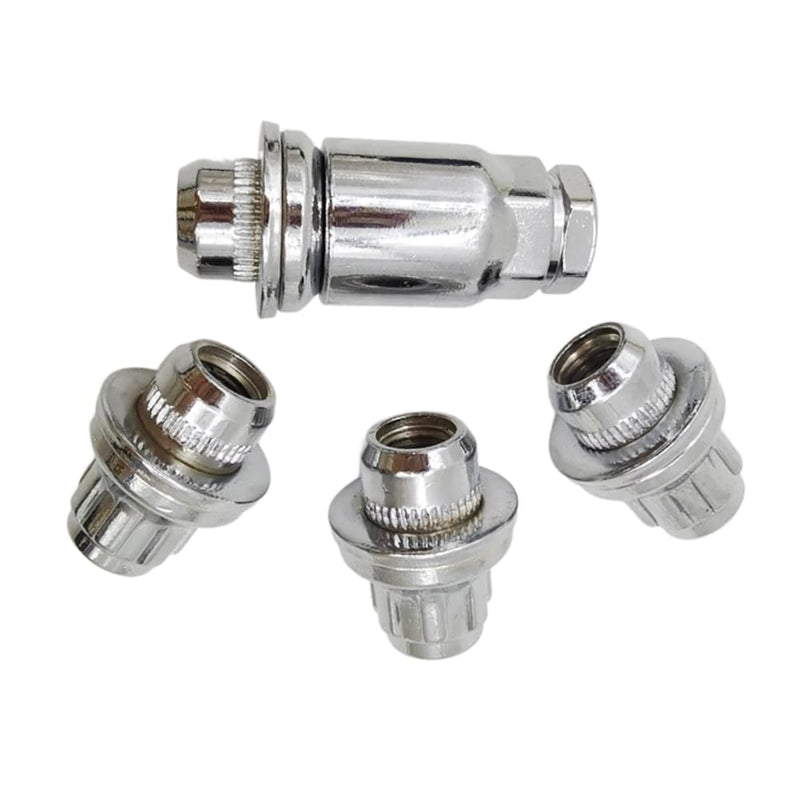 4cs M12 Wheel Locking Alloy Nuts Lug Bolts Security Tapered