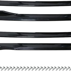 4pcs ABS Car Side Skirt Splitters Lip Winglet Gloss Black Body Line Universal