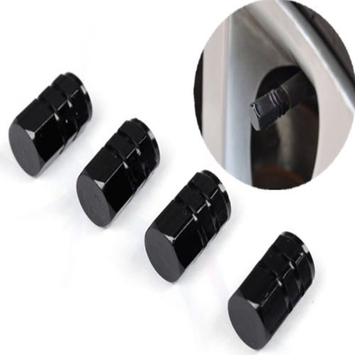 4pcs Red Aluminum Wheel Tire Valve Stem Air Dust Caps Cover
