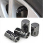 4pcs Red Aluminum Wheel Tire Valve Stem Air Dust Caps Cover