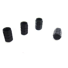 4pcs Red Aluminum Wheel Tire Valve Stem Air Dust Caps Cover