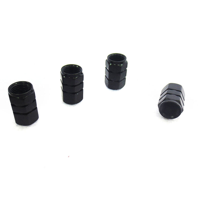 4pcs Red Aluminum Wheel Tire Valve Stem Air Dust Caps Cover