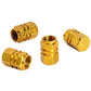 4pcs Red Aluminum Wheel Tire Valve Stem Air Dust Caps Cover