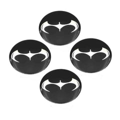4pcs Bat Emblem Car Wheel Center Hub Cap Caps Badge Sticker Decal 60mm