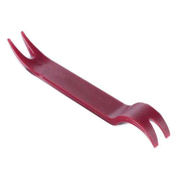4Pcs Red Car Door Plastic Trim Panel Clip Dash Radio Removal Pry Open Tool Kit