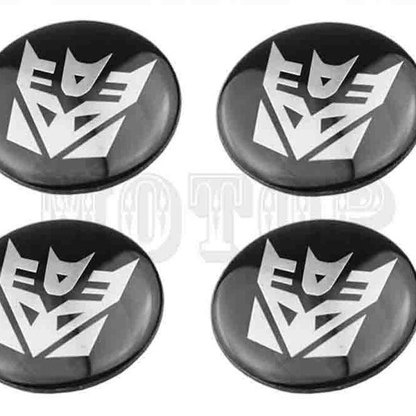 4pcs Trans Emblem Car Wheel Center Hub Cap Caps Badge Sticker Decal 60mm