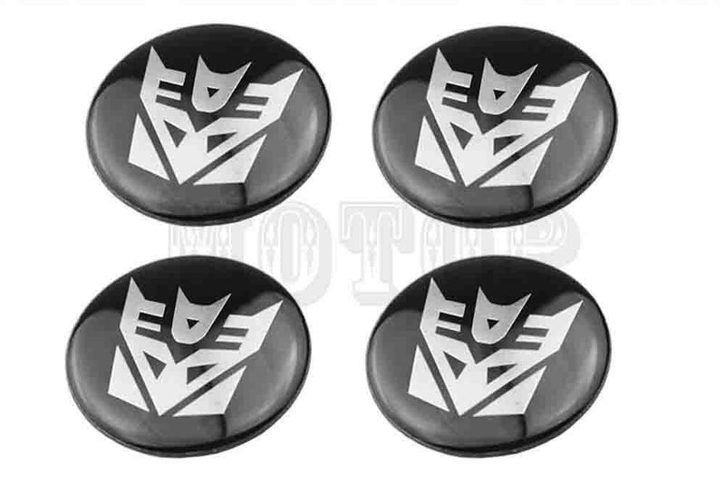 4pcs Trans Emblem Car Wheel Center Hub Cap Caps Badge Sticker Decal 60mm