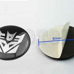 4pcs Trans Emblem Car Wheel Center Hub Cap Caps Badge Sticker Decal 60mm