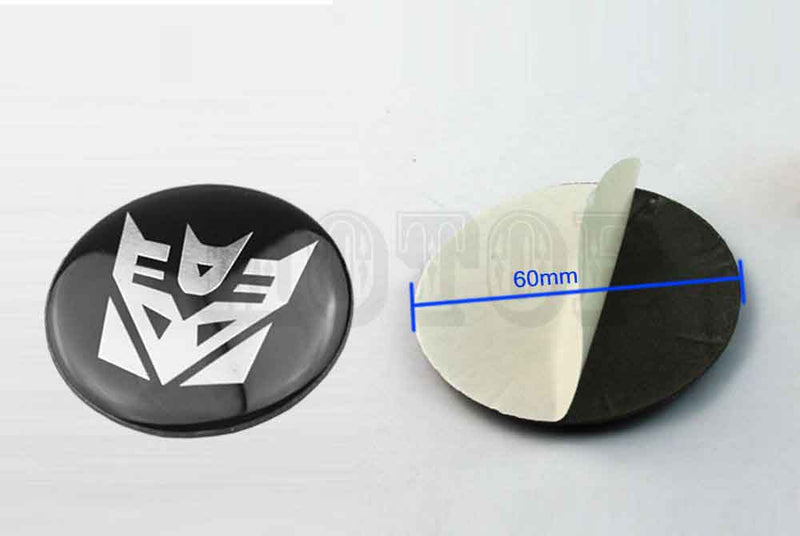 4pcs Trans Emblem Car Wheel Center Hub Cap Caps Badge Sticker Decal 60mm