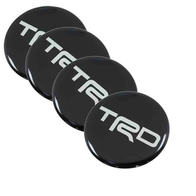4pcs TRD Car Wheel Center Hub Cap Caps Badge Sticker Decal 60mm
