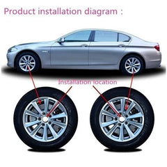 4pcs VOSSEN Wheel Emblem Car Wheel Center Hub Caps Badge Sticker Decal 57mm