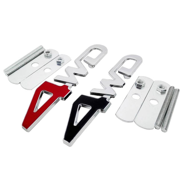 1pc Front Grill Black 4WD 3D Car Emblem Tuning Metal Logo Badge