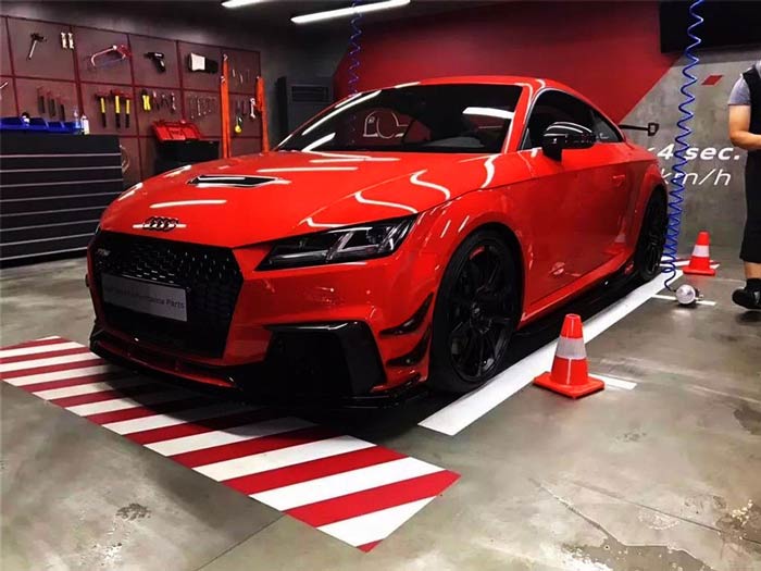 4x Matte Carbon Car Bumper Lip Fins Canards Splitter Diffuser Valence Spoiler Lip