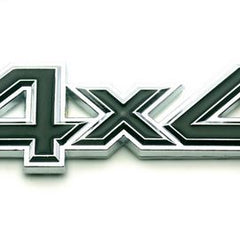 4X4 Black & Chrome Jeep Off Road Mania Badge Emblem Metal Alloy Decal Sticker Logo