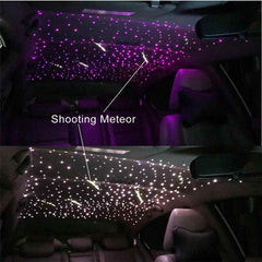 500* Fiber Optic RGBW LED Car Shooting Meteor Star Roof Headliner Light Kit 16W