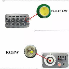 500* Fiber Optic RGBW LED Car Shooting Meteor Star Roof Headliner Light Kit 16W