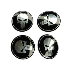 4pcs Punish Car Wheel Center Hub Cap Caps Badge Sticker Decal 60mm