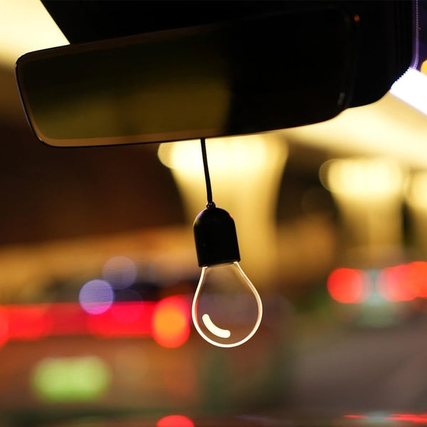 Hanging Car Interior Light – Soft Glow LED Bulb With Touch Switch, USB Rechargeable Night Lamp, Minimalist Pendant Style For Car Interior