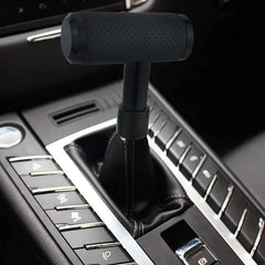 Leather Shifter Knob Type T Car Metal Gear Shifting Lever Stick Shift Handle Head Fit Most Automatic Manual Transmission Vehicle