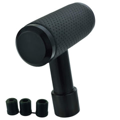 Leather Shifter Knob Type T Car Metal Gear Shifting Lever Stick Shift Handle Head Fit Most Automatic Manual Transmission Vehicle