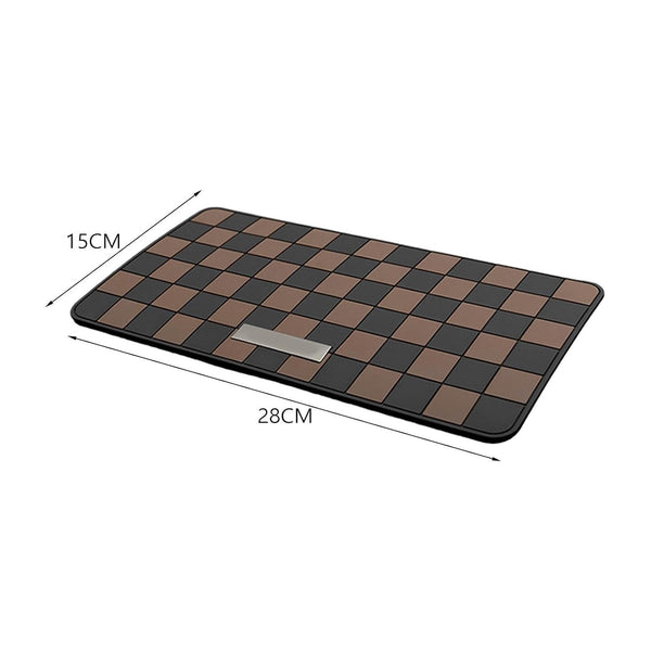 1 Pc Multicolor PVC Check Pattern Dashboard Anti-Slip Mat Universally Applicable For Various Car Models Suitable For Multiple Items