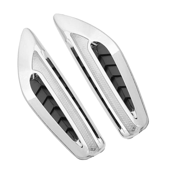 Dual Color LED Side Marker Lights for Car & SUV Set of 2 | White DRL + Yellow Turn Signal Indicator | Blade Style Dynamic Fender Light | Waterproof 12V Side Indicator Lamp | Universal Fit