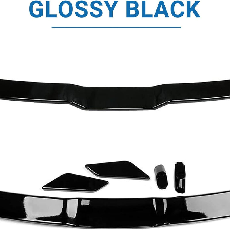 Car Glossy Black Rear Spoiler TRD Sporty Style Rear Boot Lid Wing Rear Trunk Car Spoiler Auto Lip Tail Wing Rear Trunk Wing Spoiler car Decorative accessories-1PC